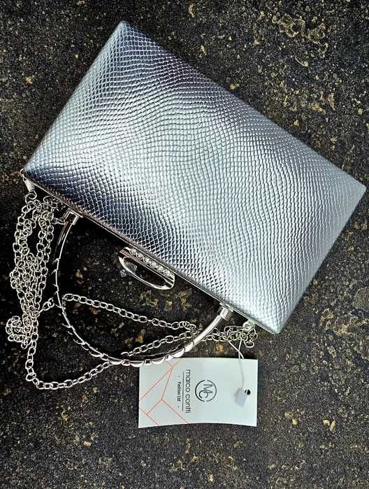 Marco Contti nowa torebka damska z łańcuszkiem stylowa