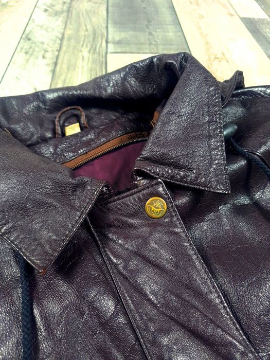 Proskór, skórzana Vintage Parka, damska rozmiar 46 L