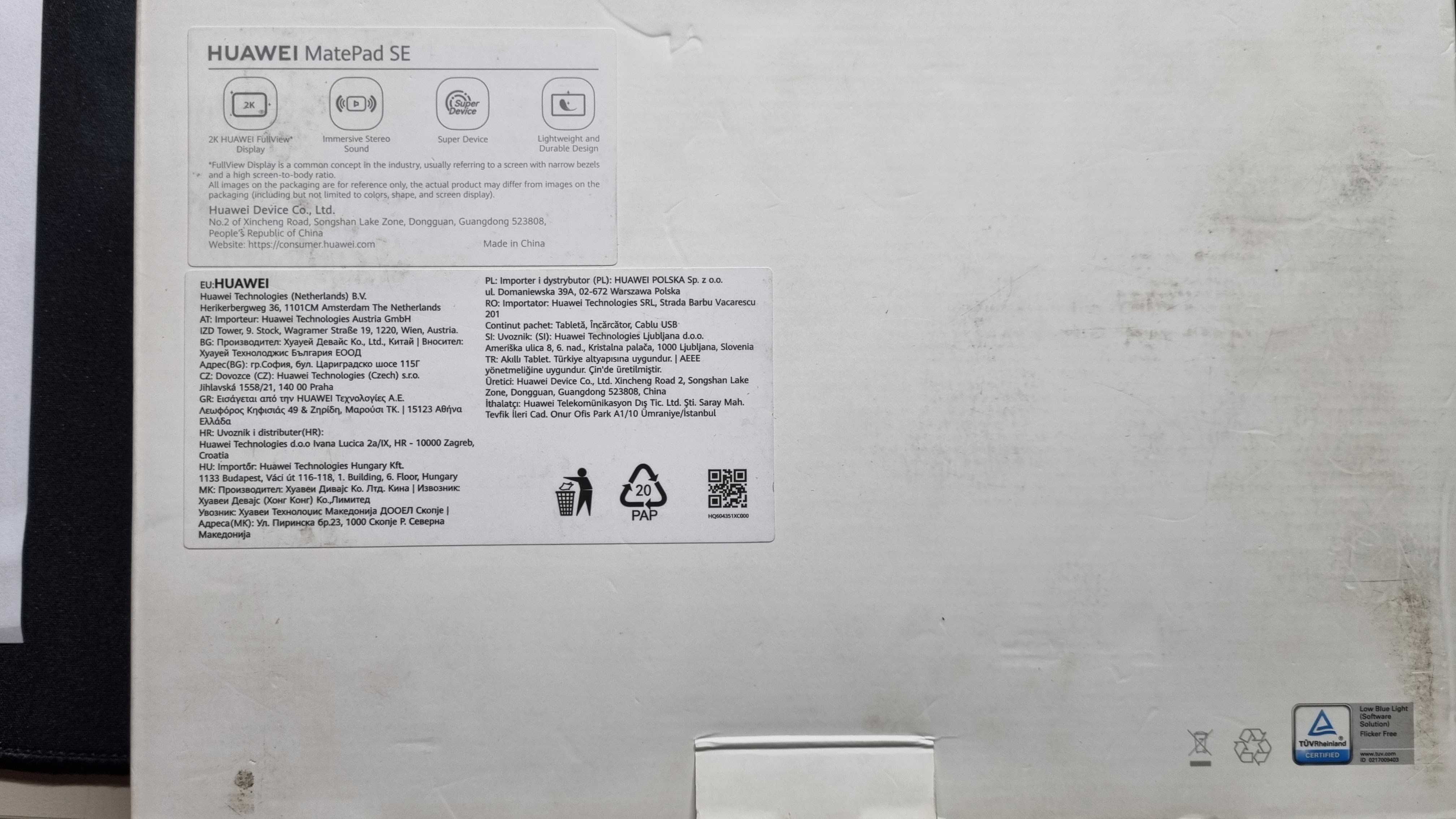 Sprzedam tablet Huawei MatePad SE