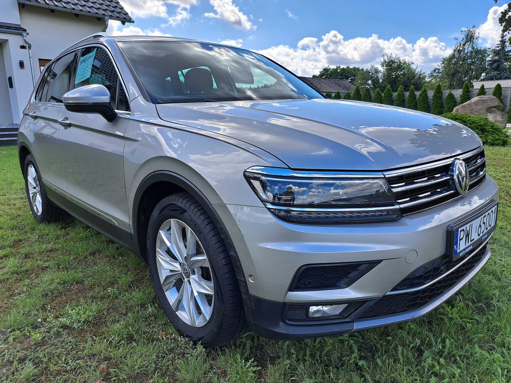 VW Tiguan 2.0 TDI, skrzynia DSG, łopatki, panorama