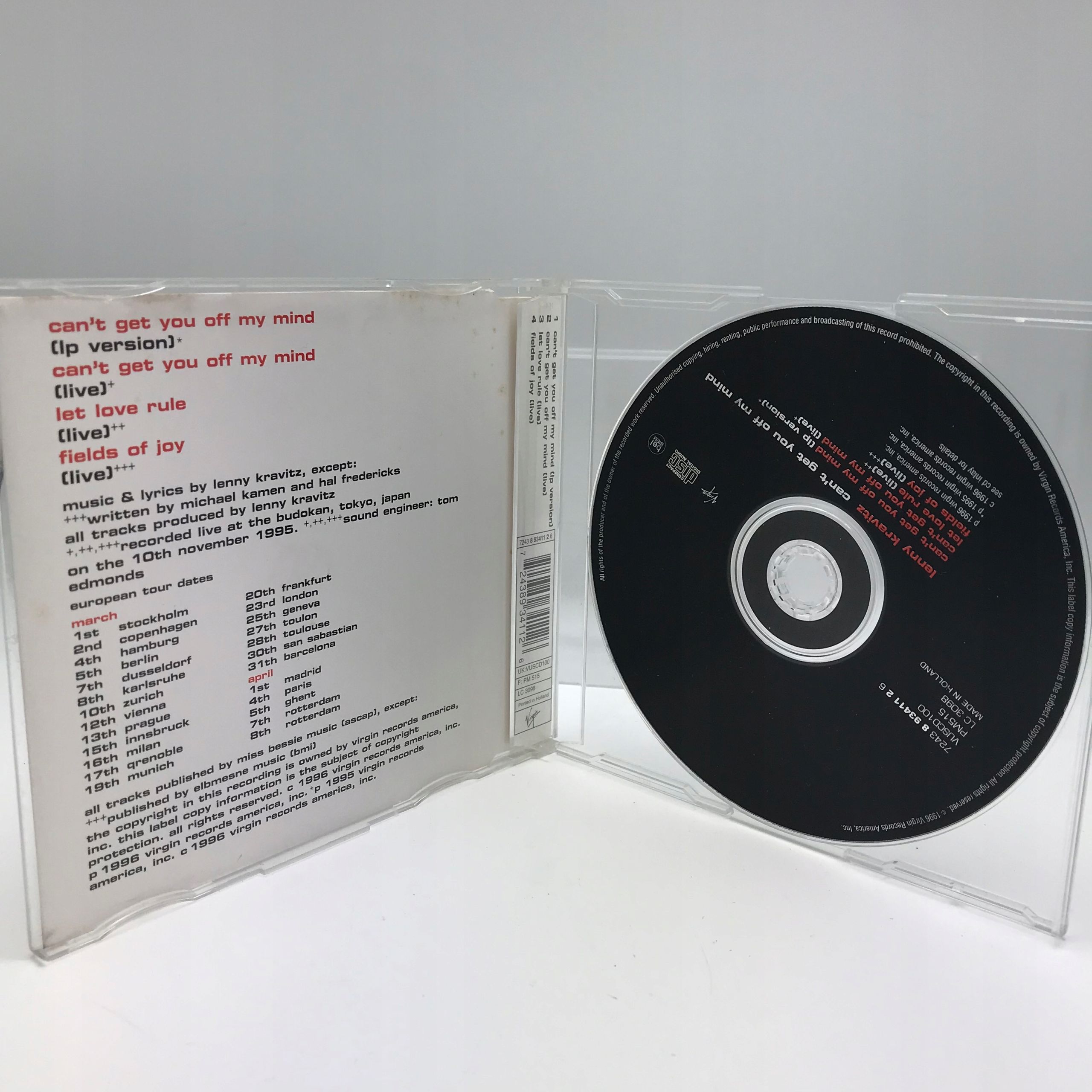 cd - lenny kravitz - can't get you off my mind