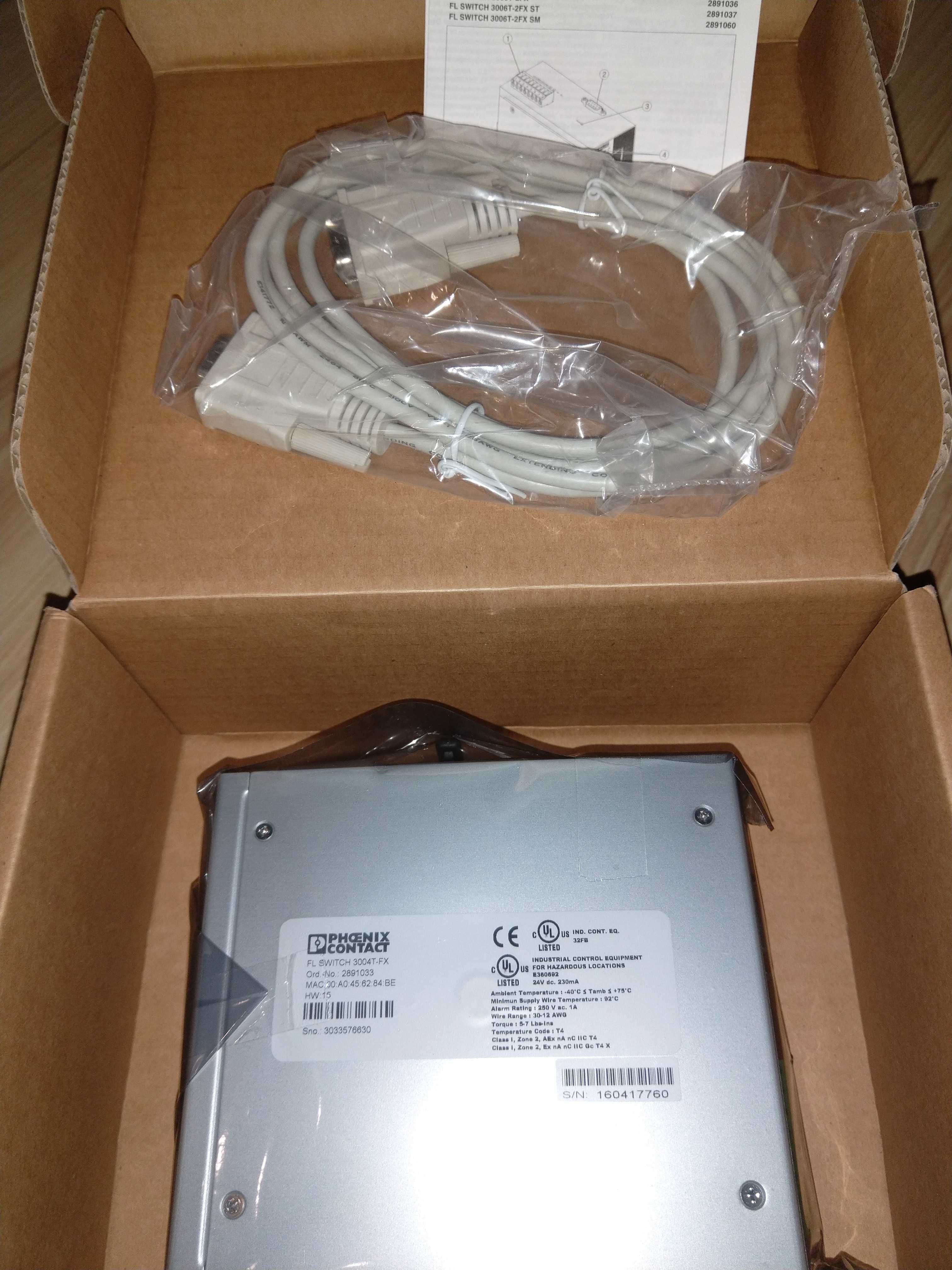 Przemysłowy przełącznik Ethernet - FL SWITCH 3004T-FX