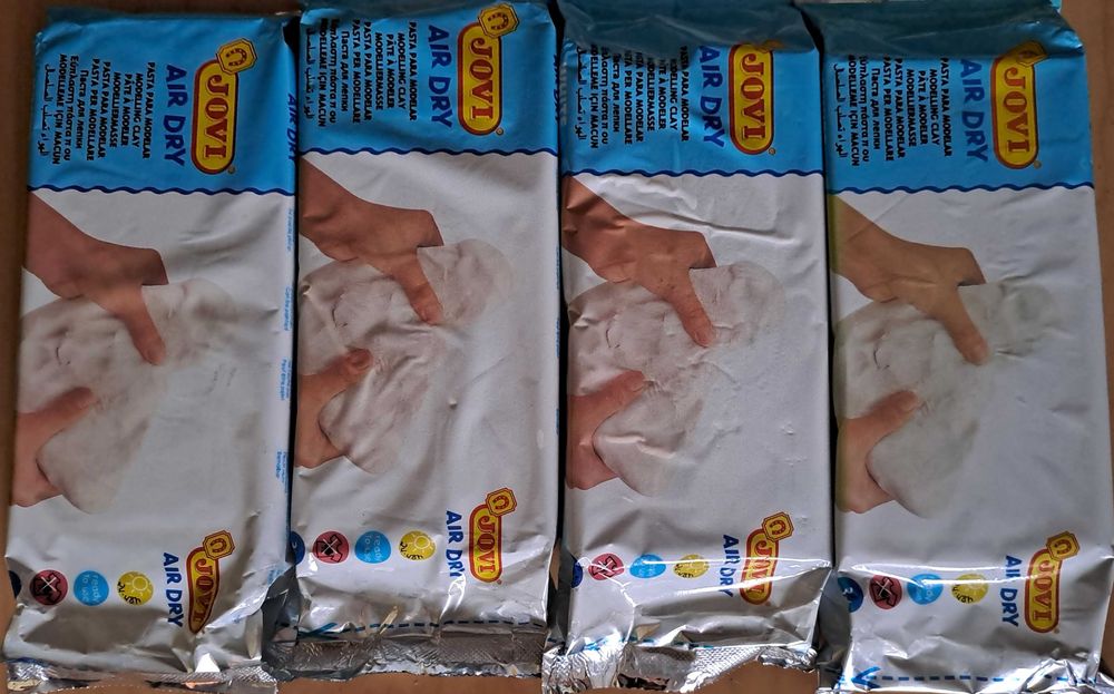pasta de moldar branca - JOVI air dry (4 emb.)