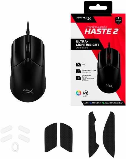 HyperX Миша Pulsefire Haste 2 USB, Black