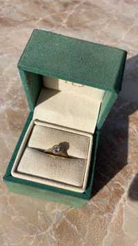 Pierścionek złoty YES z diamentem brylantem 585 oryginał roz 11