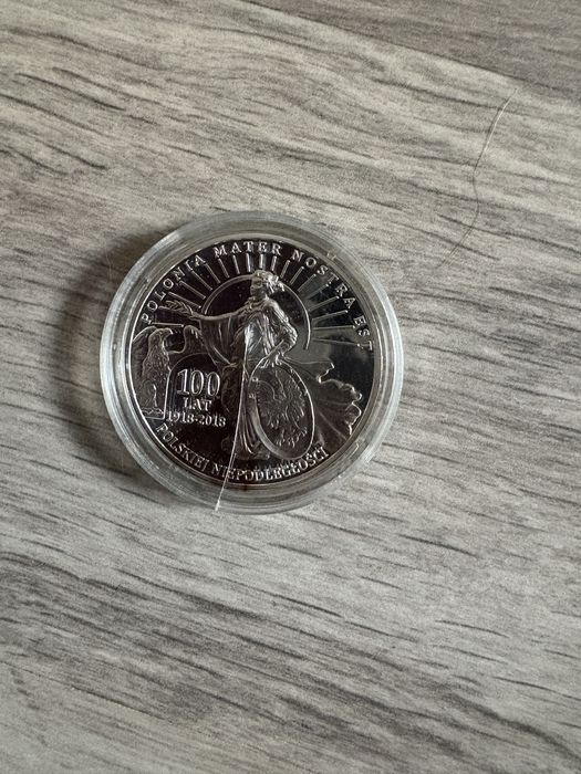 Moneta srebrna 100 lat Polski Niepodległej