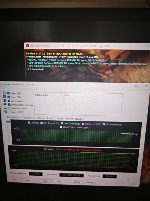 HP Omen 17/ 17.3 FHD 144Hz/i7 12700H/RTX 3070ti 150W/DDR5 32Gb/2T ssd