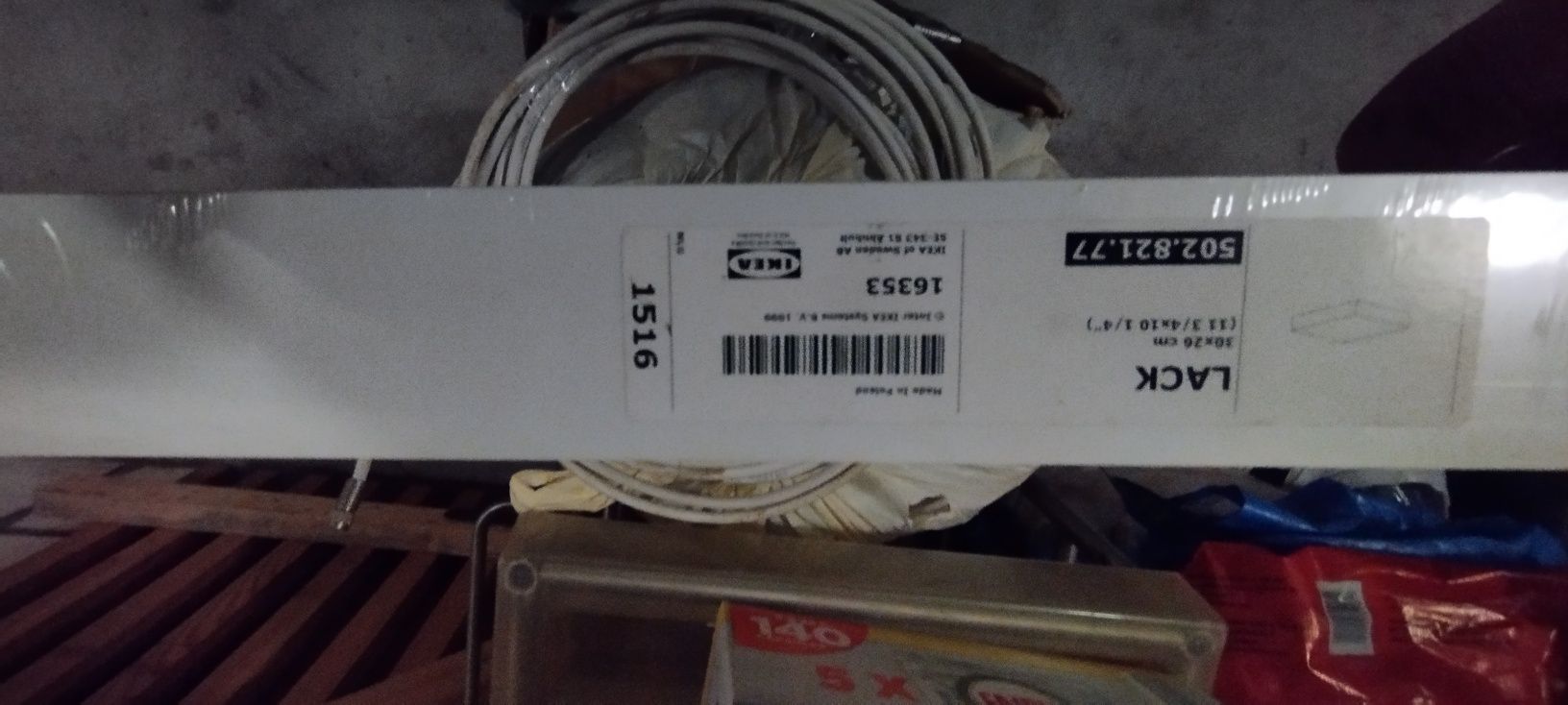 IKEA LACK Półka ścienna wisząca BIAŁA 30x26 cm-nowa+ gratis