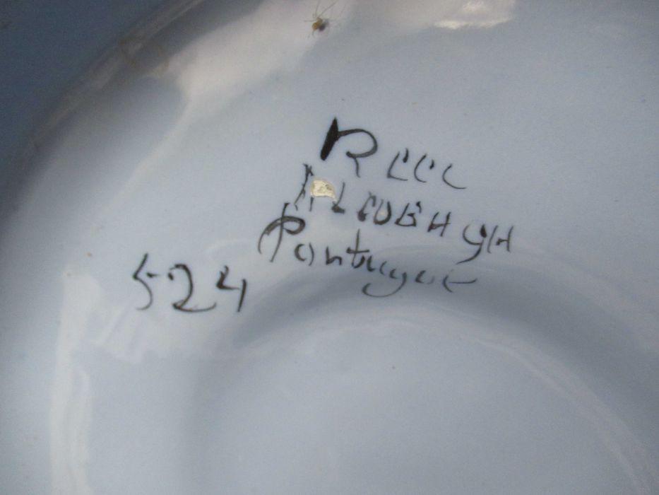 Jarrão Antigo em Louça de Alcobaça,  41cm de altura