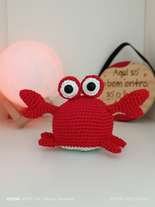 Caranguejo em Amigurumi