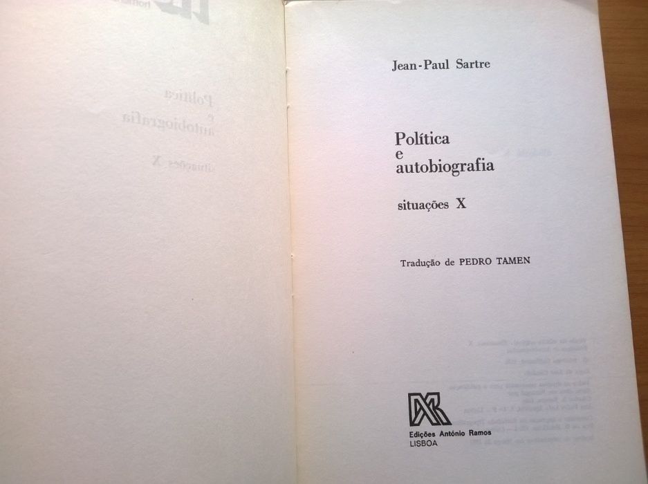 Política e Autobiografia (situações X) - Jean-Paul Sartre