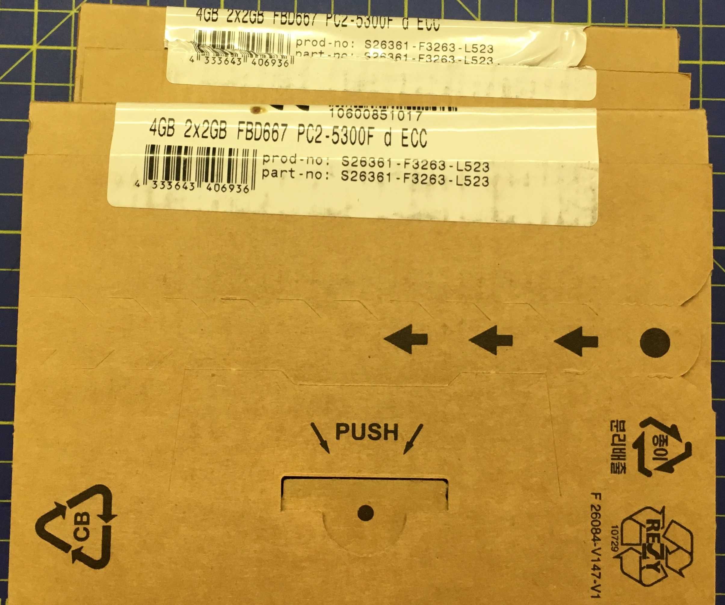 Pamięć Hynix 2x2GB PC2-5300F DDR2 - dwa komplety