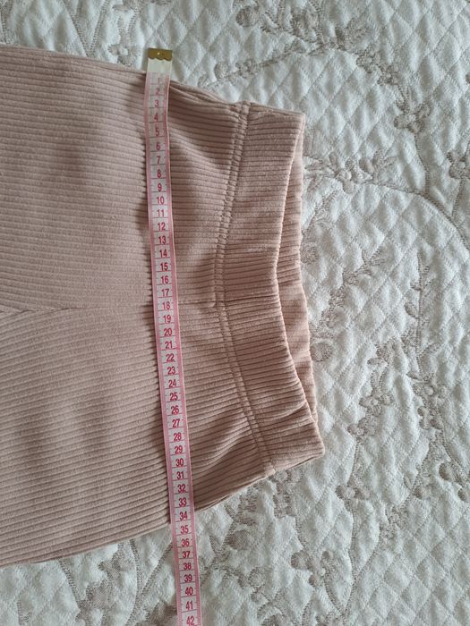 Костюм в рубчик.