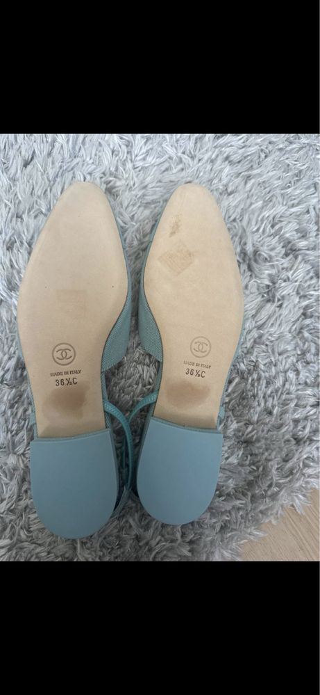 Chanel мюли цвет  Tiffany