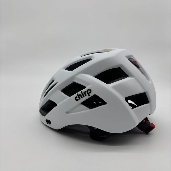 Kask rowerowy z lampką LED Biały Rozmiar S