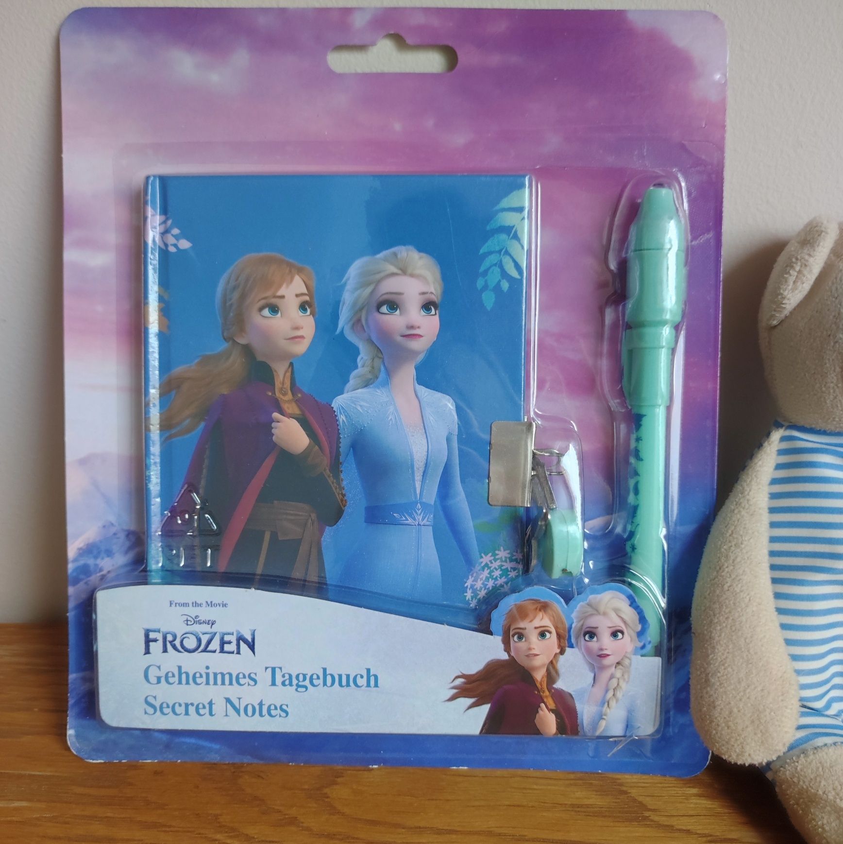 Frozen Disney pamiętnik sekretny tusz światło UV Elsa