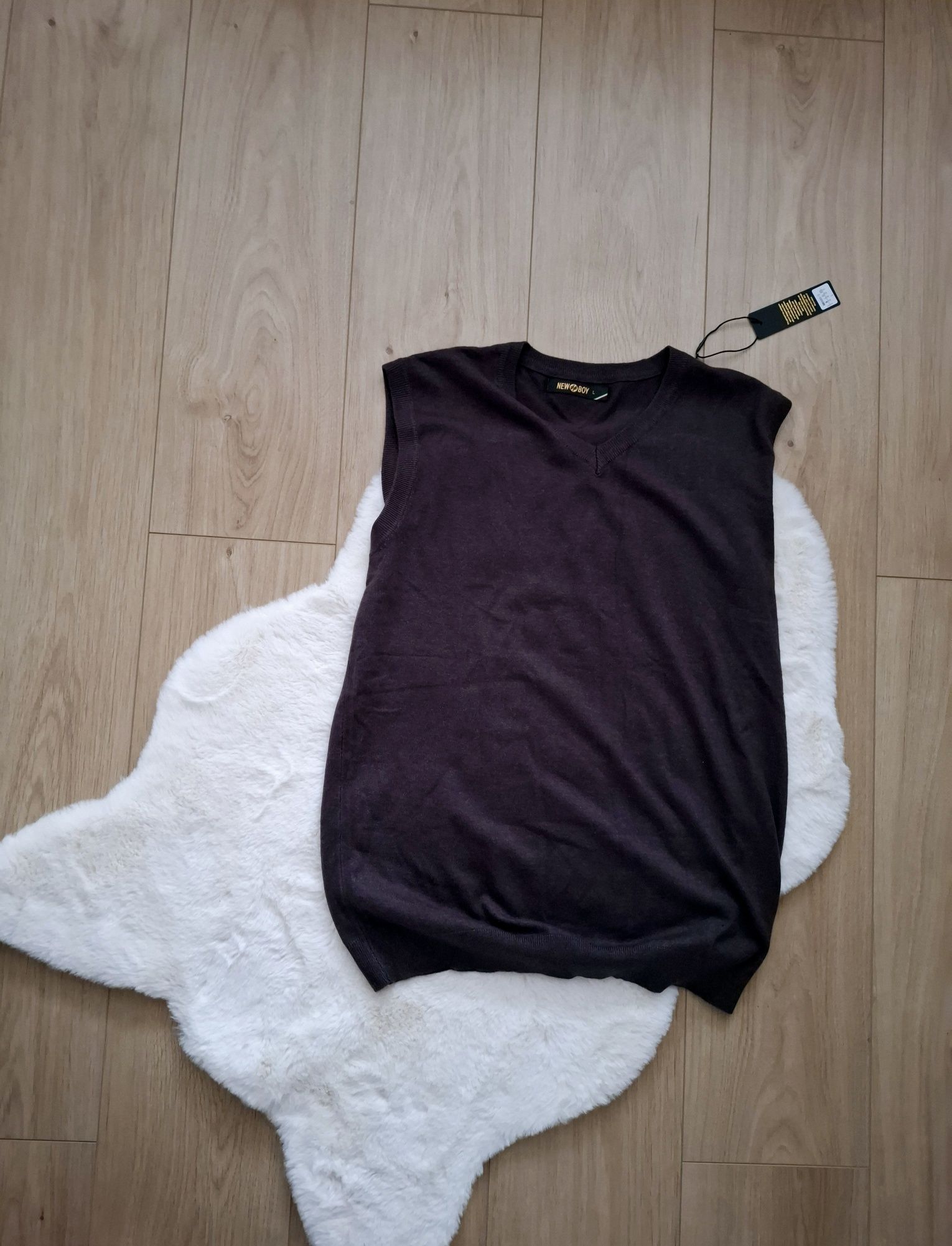 Nowa kamizelka męska sweter na koszulę