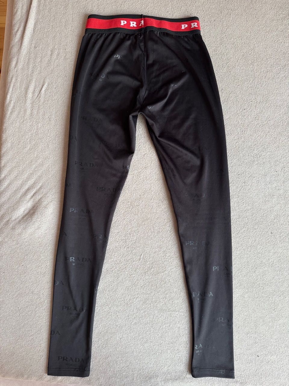 Legginsy spodnie czarne z napisem