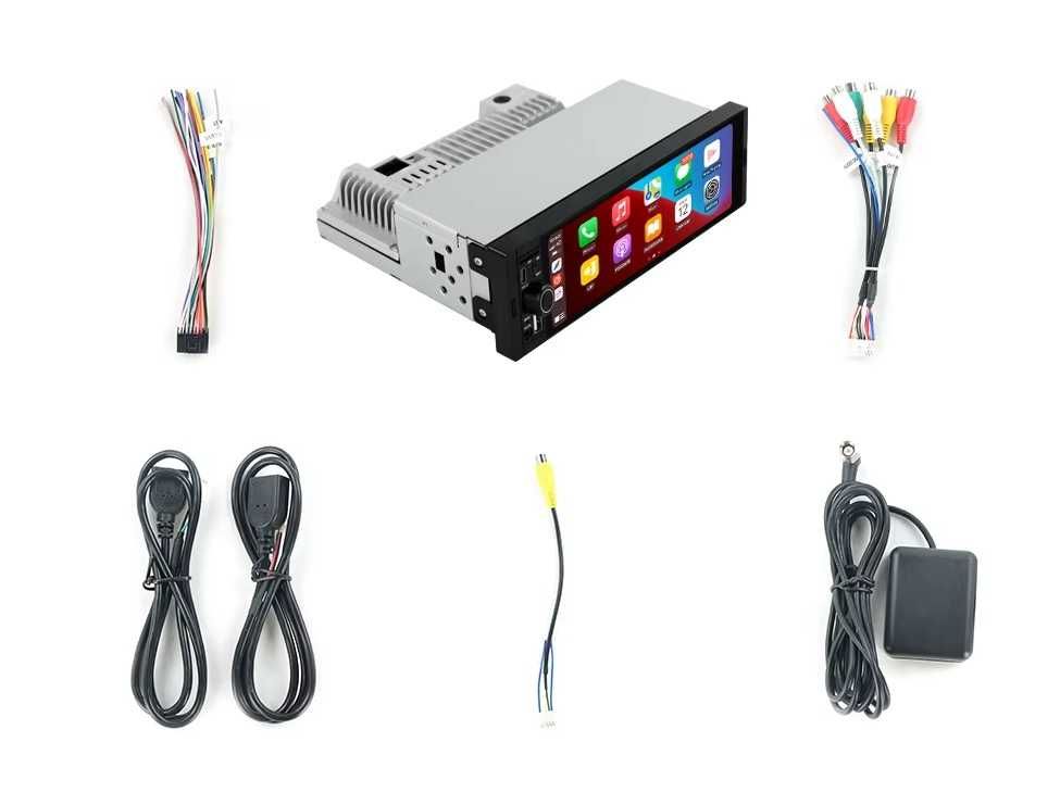 Rádio 1 DIN Android Universal – GPS Carplay - Novo