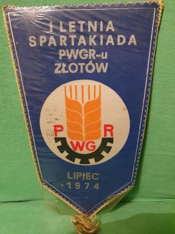 Proporczyk 1 letnia Spartakakiada PWGR-u Zlotow