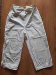 Spodnie Rybaczki ciążowe XL, białe, orkan jeans