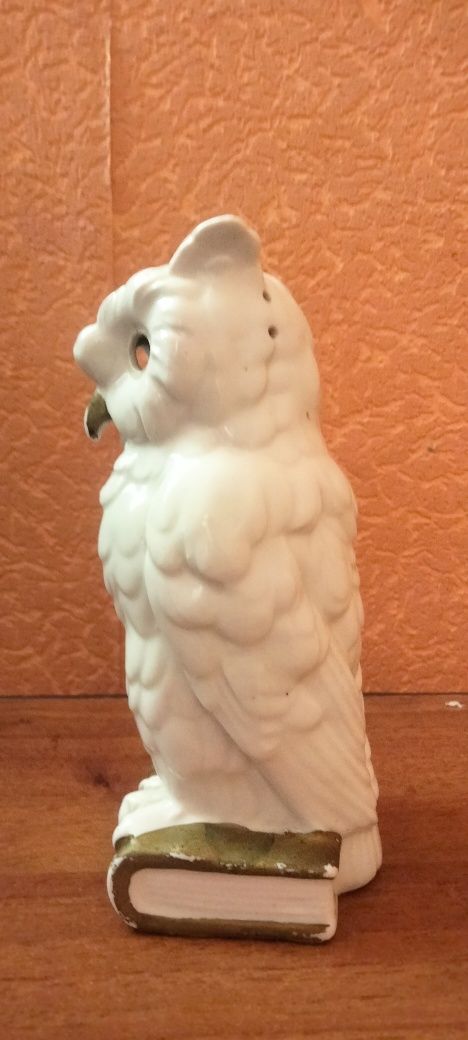 Статуэтка совы белого цвета СССР