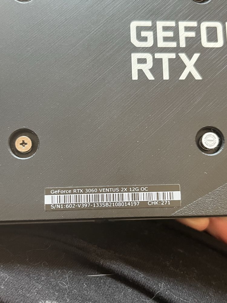 Karta graficzna, Msi geforce rtx 3060 ventus