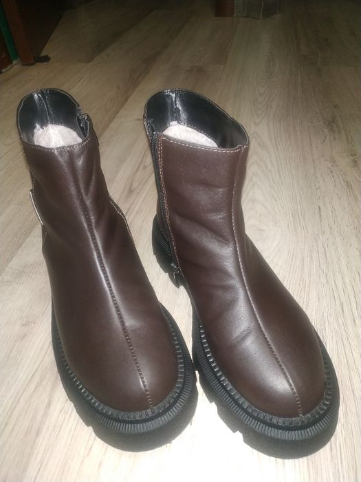 Сапоги Челсі зимові шкіра