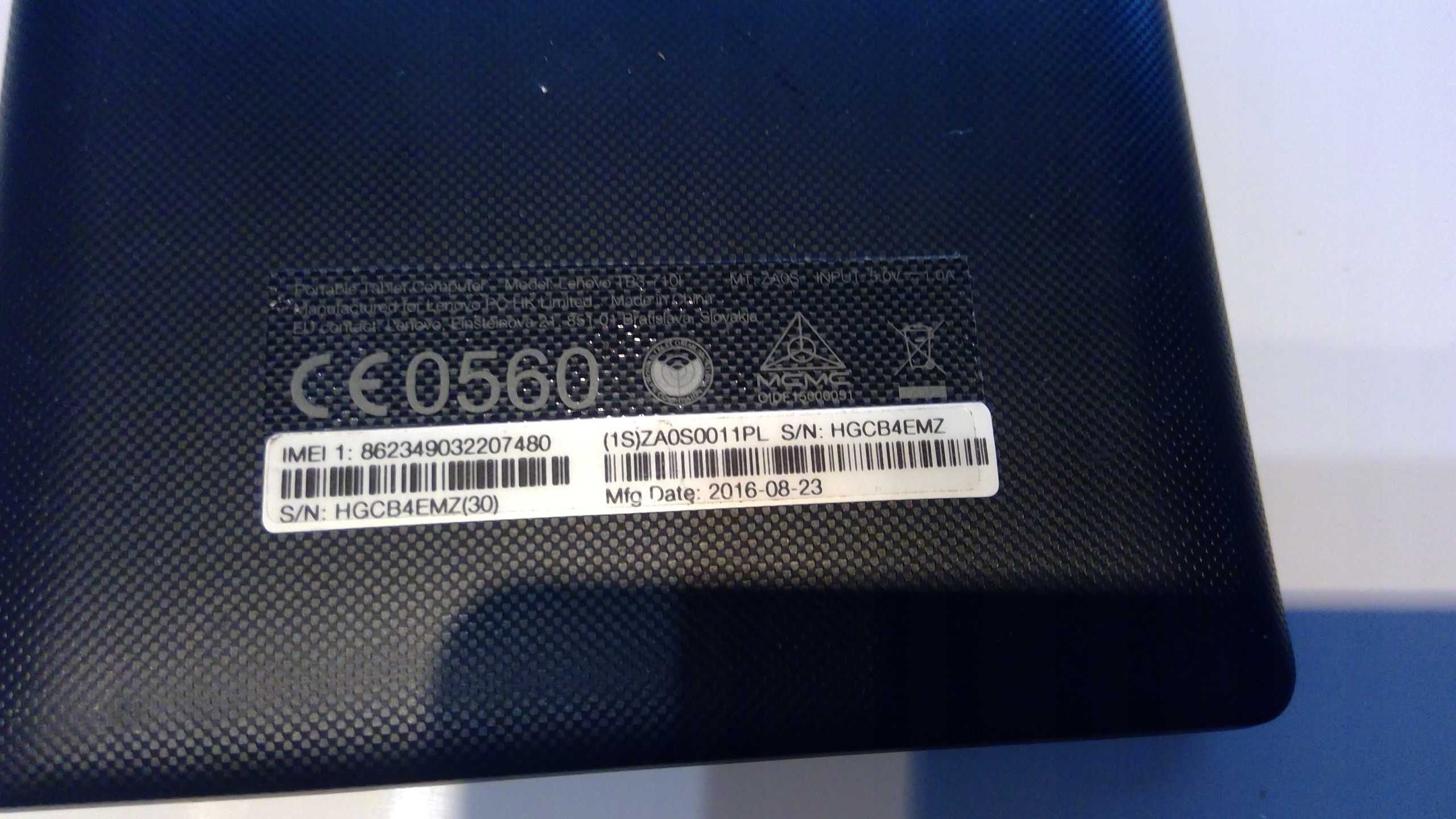 Tablet Lenovo TB3-710I 7" 1 GB / 8 GB L32