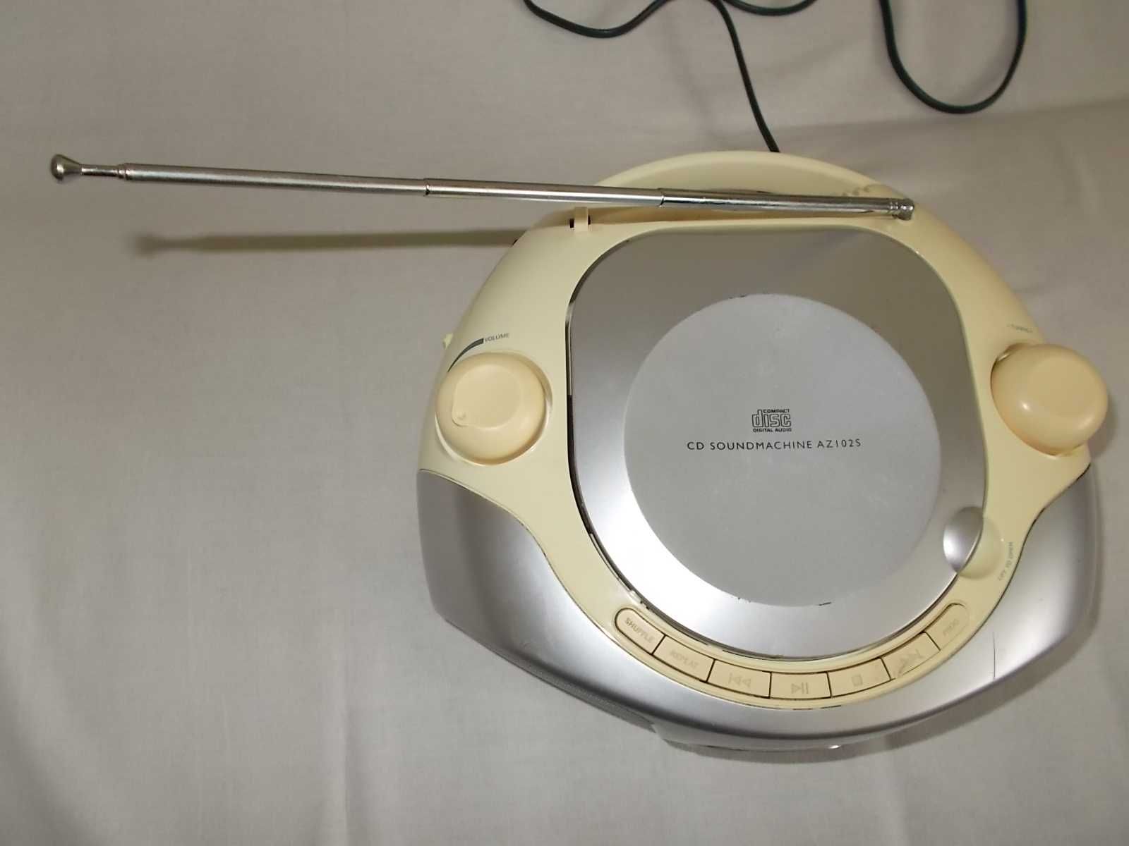 Radioodtwarzacz Philips AZ102S,niesprawny CD