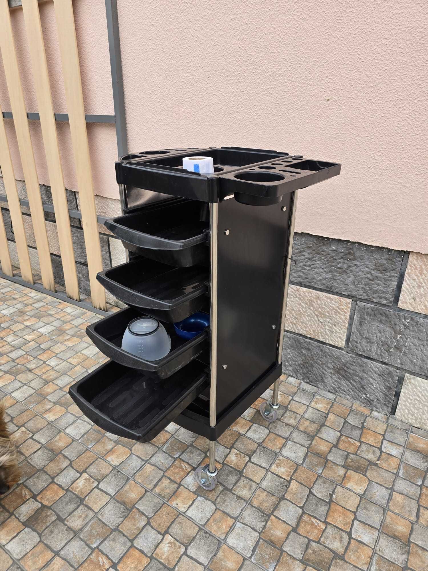 Carrinhos auxiliares barbeiro/cabeleireiro
