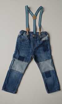 Spodnie jeansy chłopięce H&M roz 86
