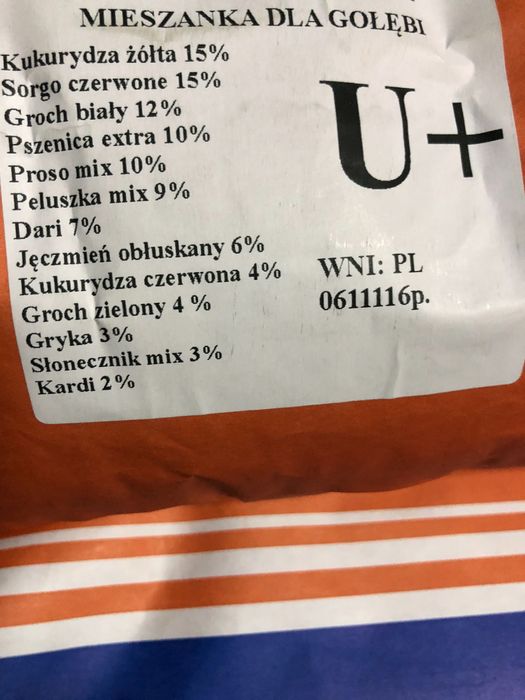 karma dla gołębi  , dostępna