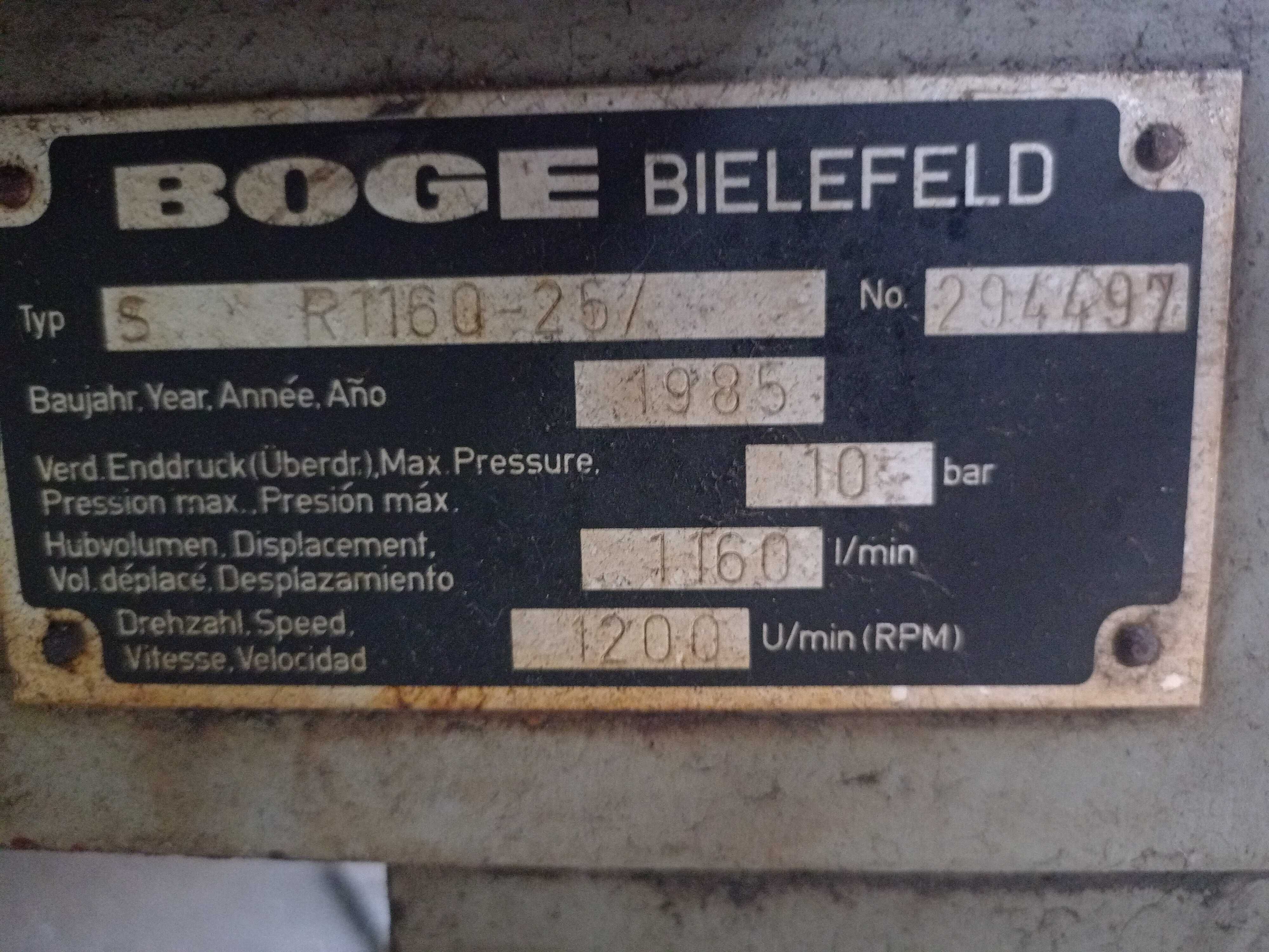 kompresor Boge  1160 l/min 10 bar