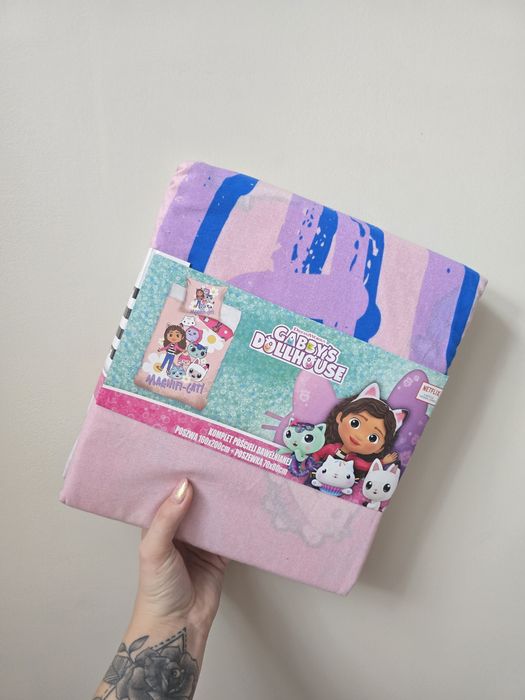 Komplet pościeli koci domek Gabi 160x200 bawełniana