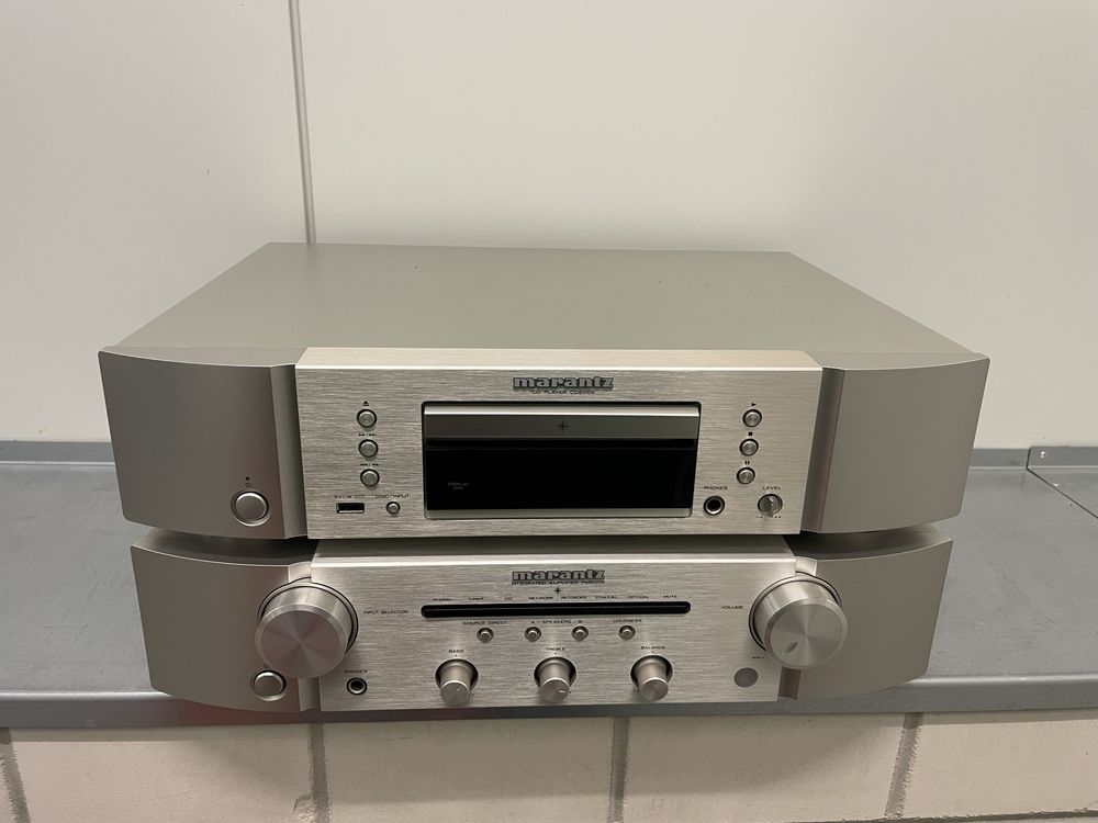 Marantz PM6005 + CD6005 - srebrny - stan perfekcyjny