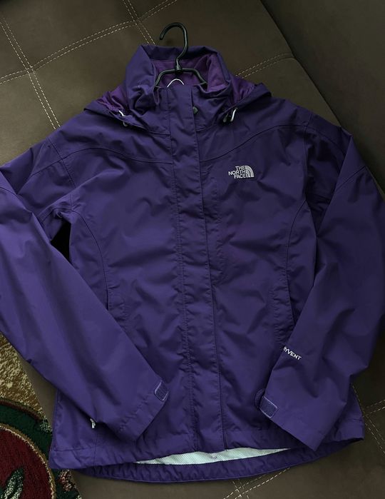 Фіолетова вітровка-дощовик the north face на мембрані hyvent
