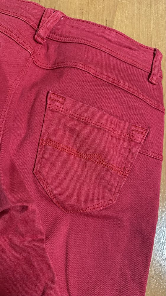 Червоні джинси C&A 34 розмір завужені push up