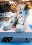 "Buty damskie Trampki" Jordan_4_Retro_White Oreo R.43