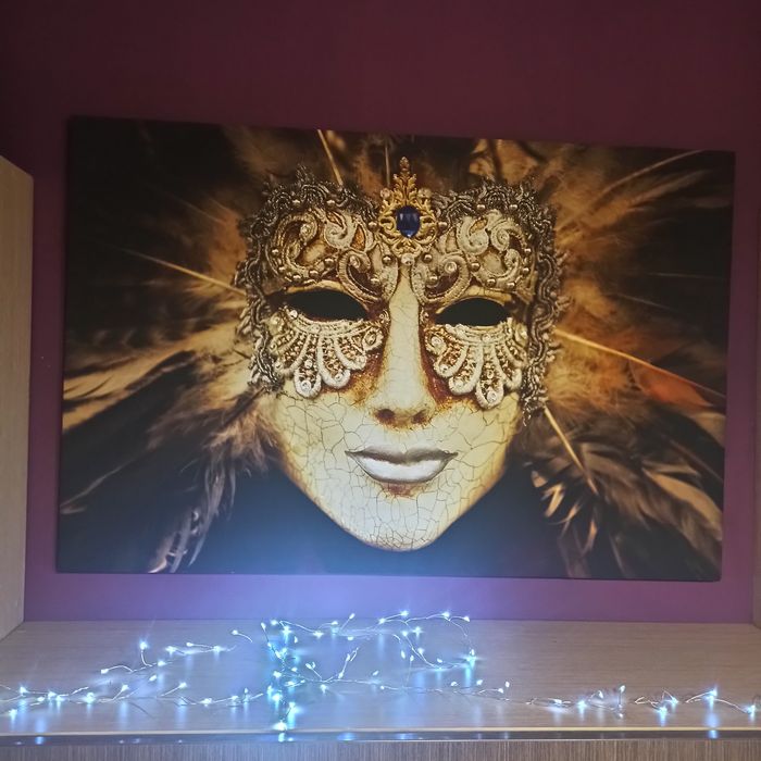 Obraz Maska wenecka drukowany na płótnie 60x90