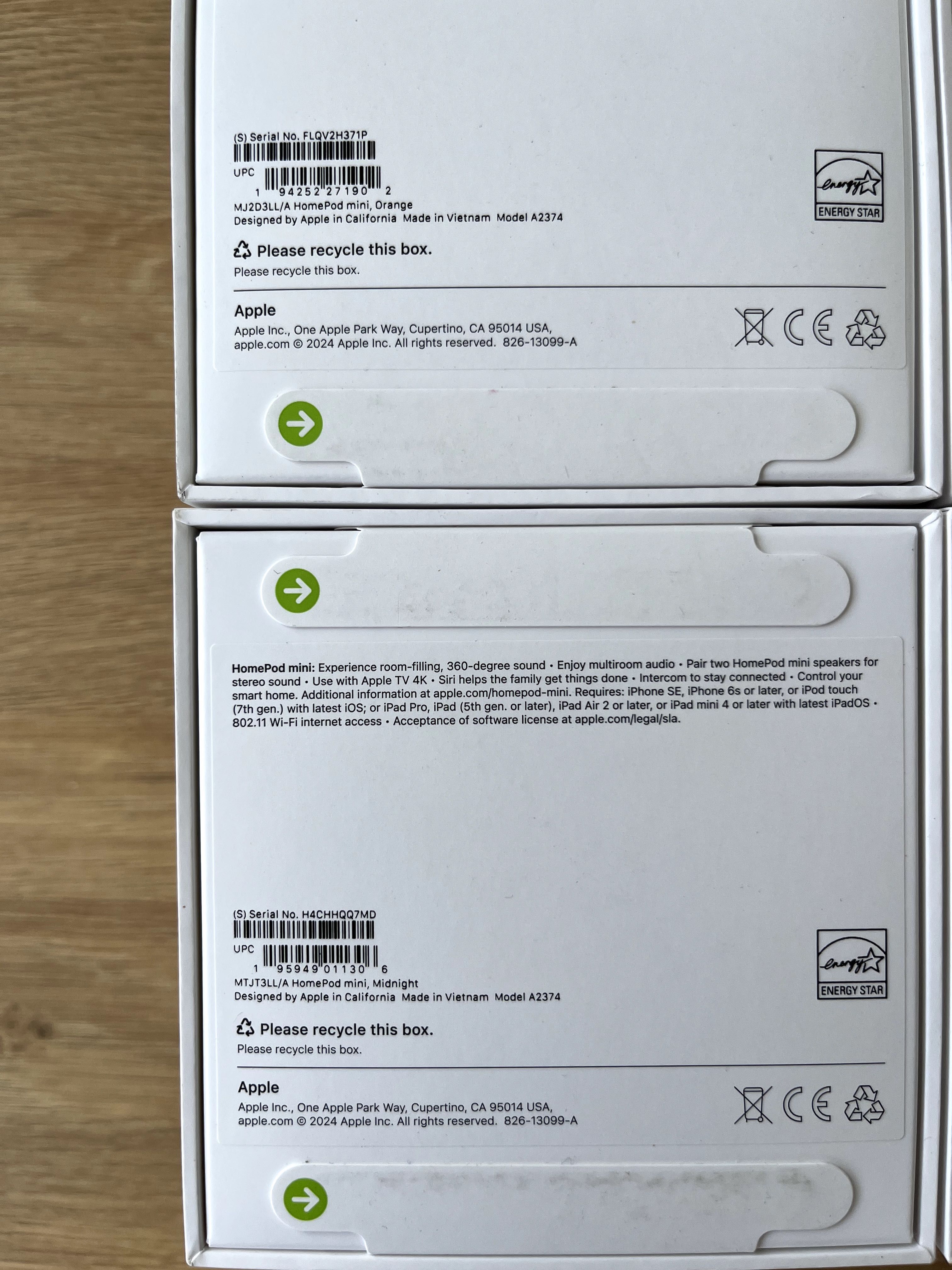 Нова колонка Apple HomePod mini White Midnight Orange Yellow Blue