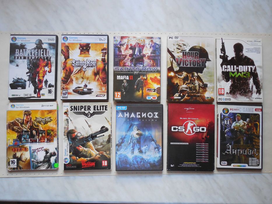 ПК игры. 10 шт. Battlefield, Call of Duty: MW 3, Counter Strike, и др.