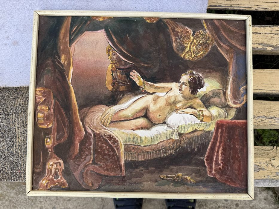 Картина акварель з картини Даная