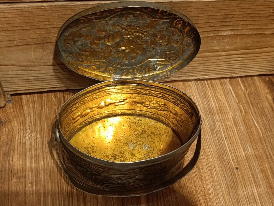 Przedwojenna puszka Wedel Reklama Warszawa Czekoladki