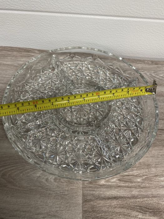 szklana taca patera na przekąski