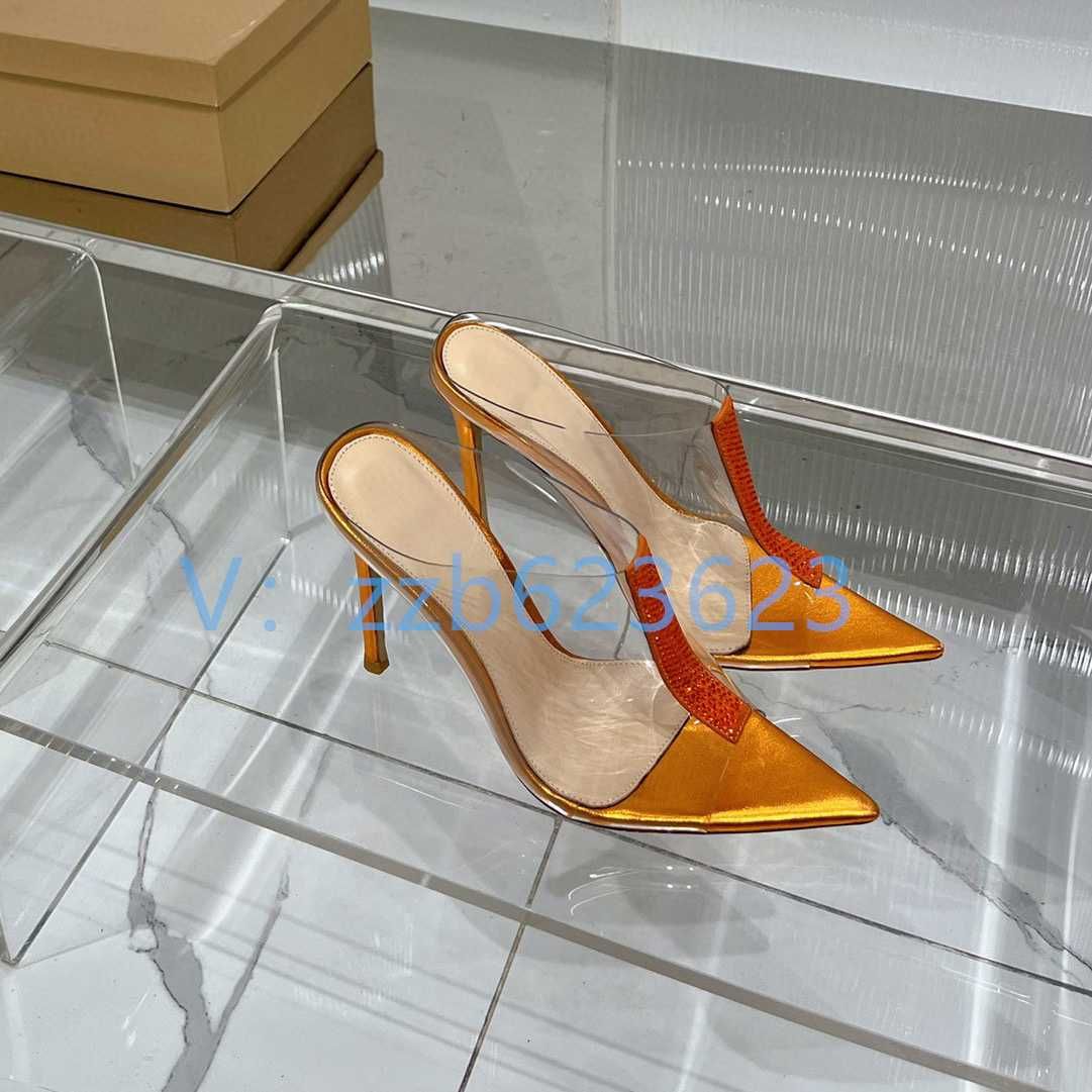 Gianvito Rossi Klapki PVC Cyrkonie Kolory roz od 35 do 42 WSPIERAJ RAP