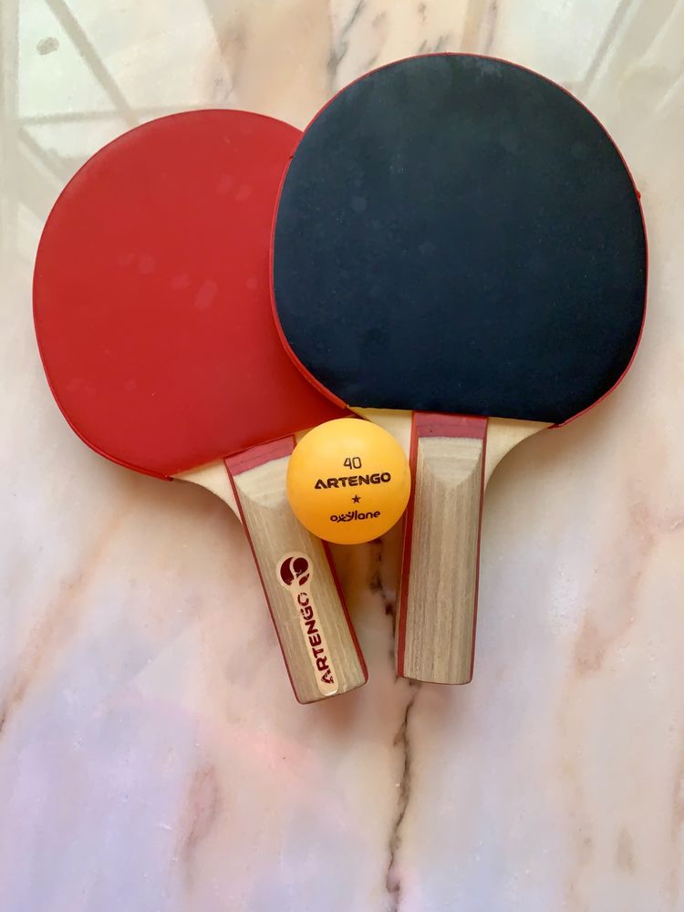 Conjunto de 2 mini raquetes de Ping Pong e 1 bola - Artengo