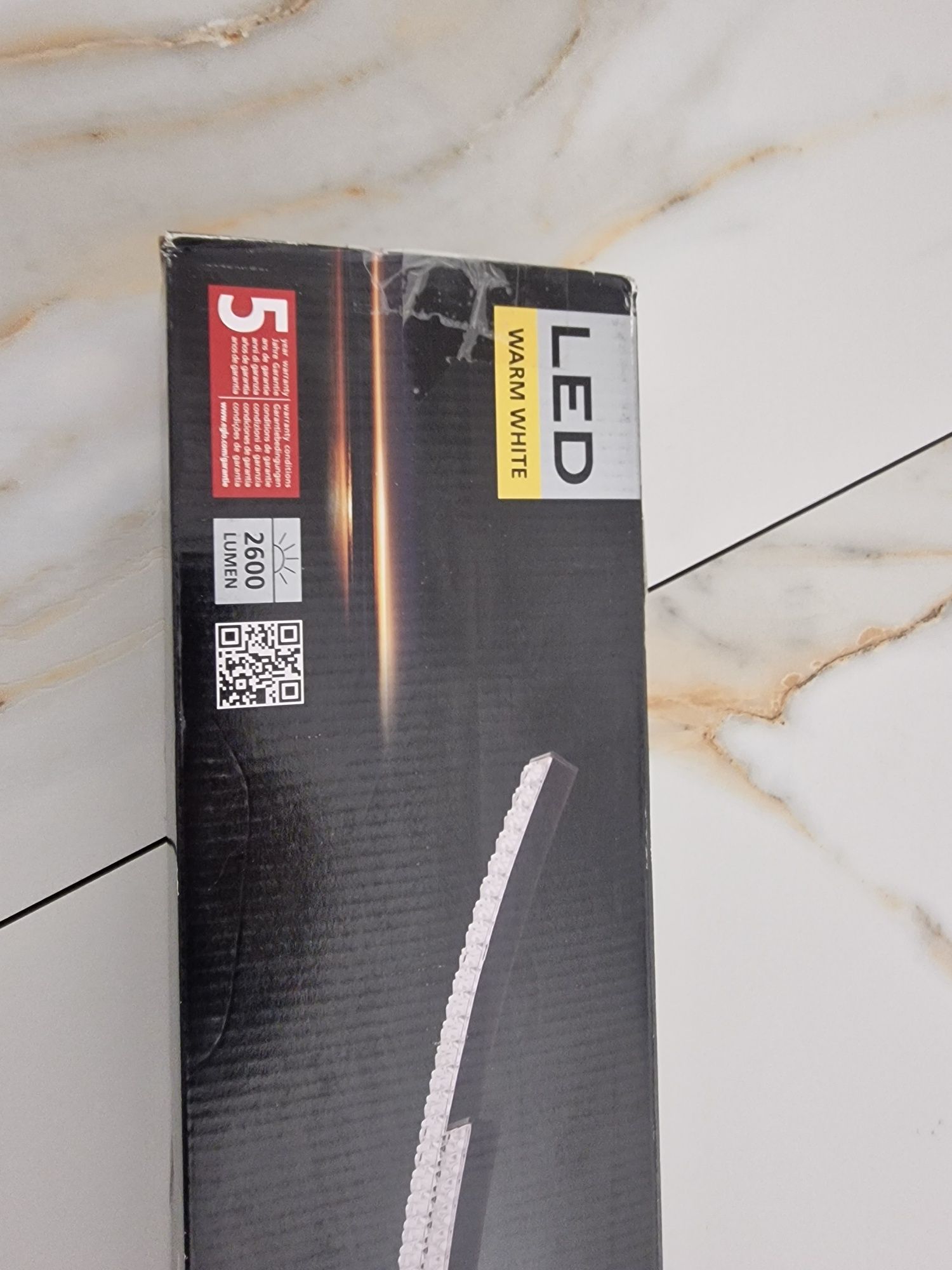 Kryształowa lampa Led Eglo czarna dwie szt