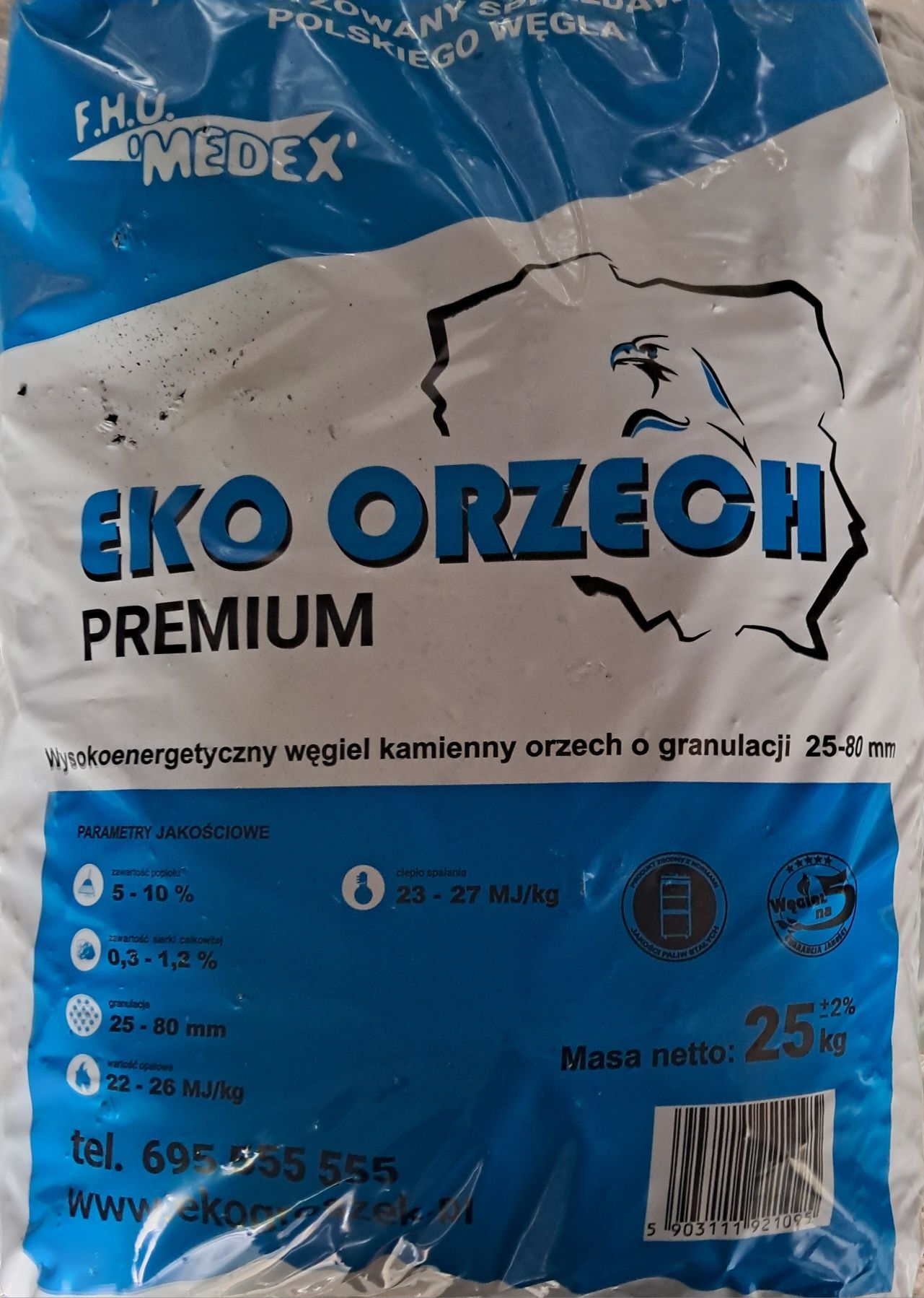 ekogroszek  medex wesoła plus   Eko Orzech workowany Trzebinia