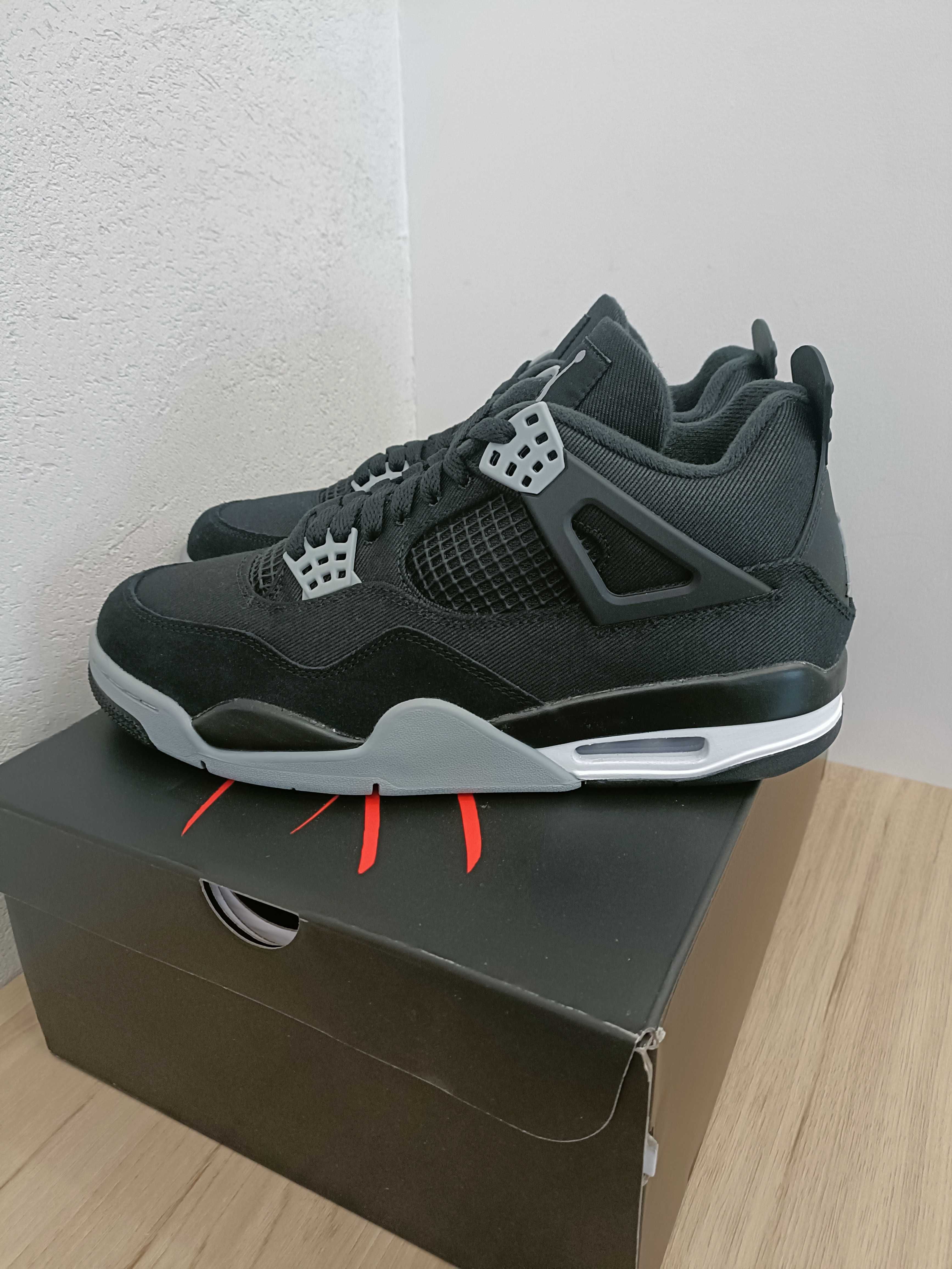 Buty Jordan 4 Retro SE Black Canvas rozmiar 43 wkładka 27,5 cm